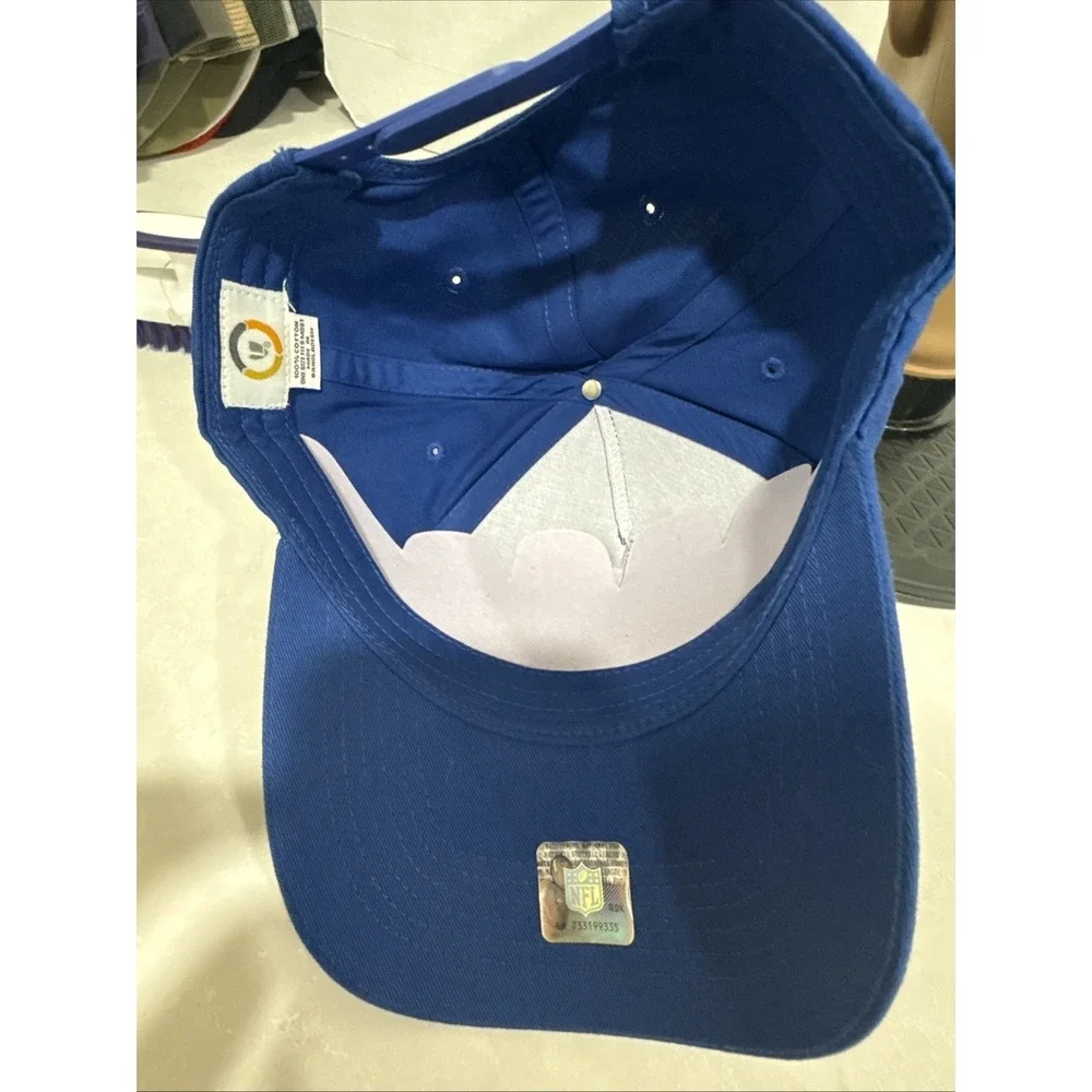 Indianapolis Colts NFL Christmas Holiday Sweater Pattern Snapback Hat Blue Cap